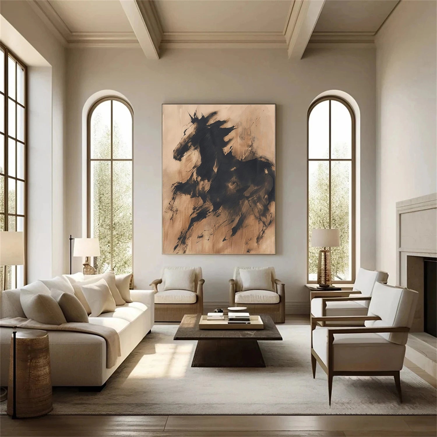 Abstract Horse Animal Wall Art #DL051