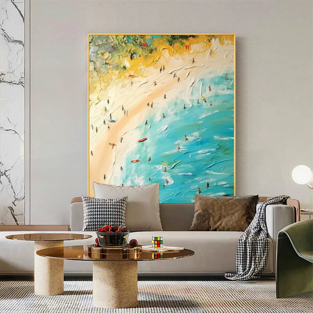 Ocean & Sky Abstract Wall Art #MO019