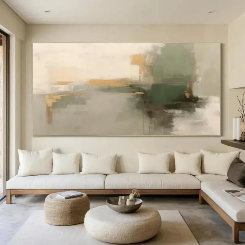 Green Abstract Wall Art  #AT127