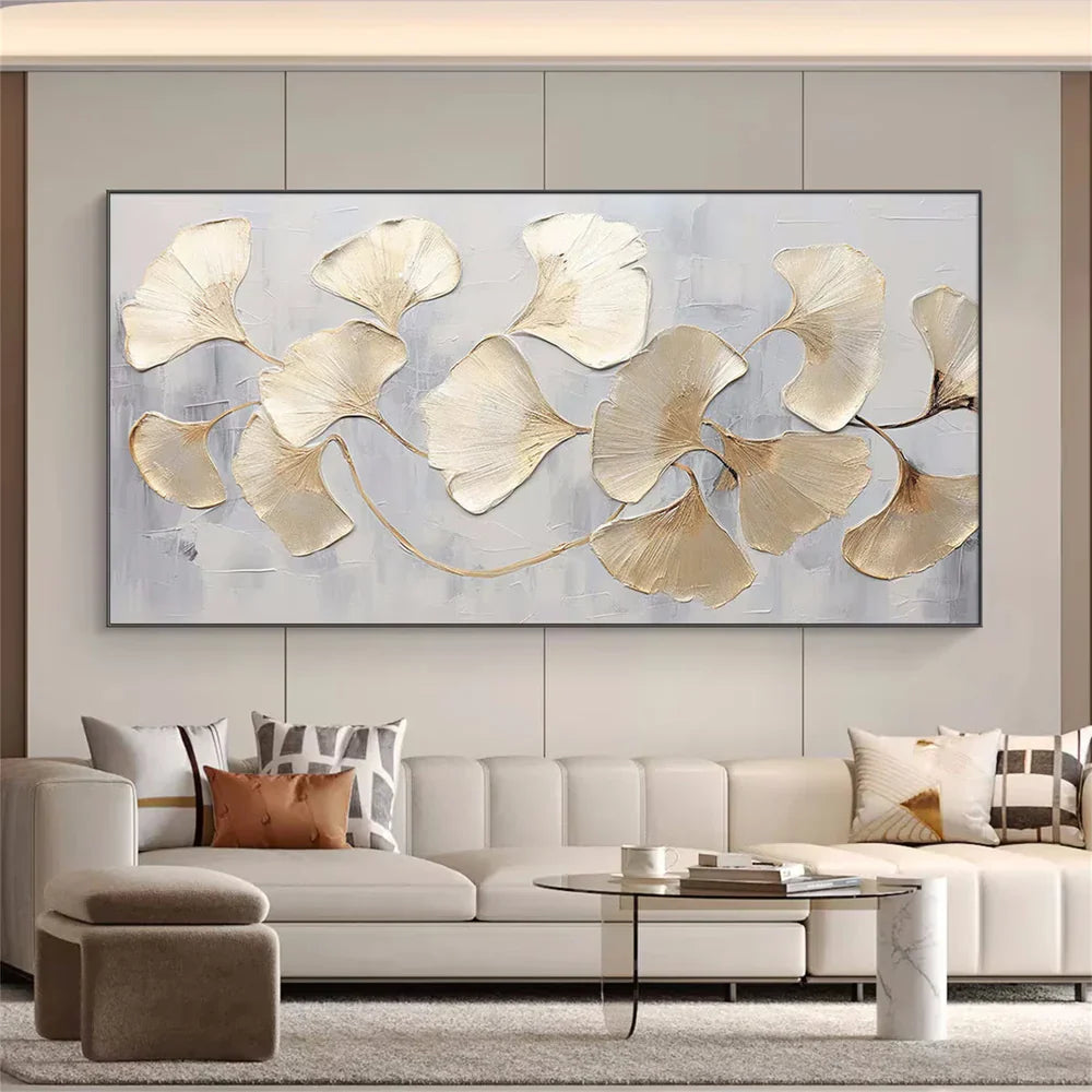 Flower & Tree Textured Abstract Wall Art #SF002