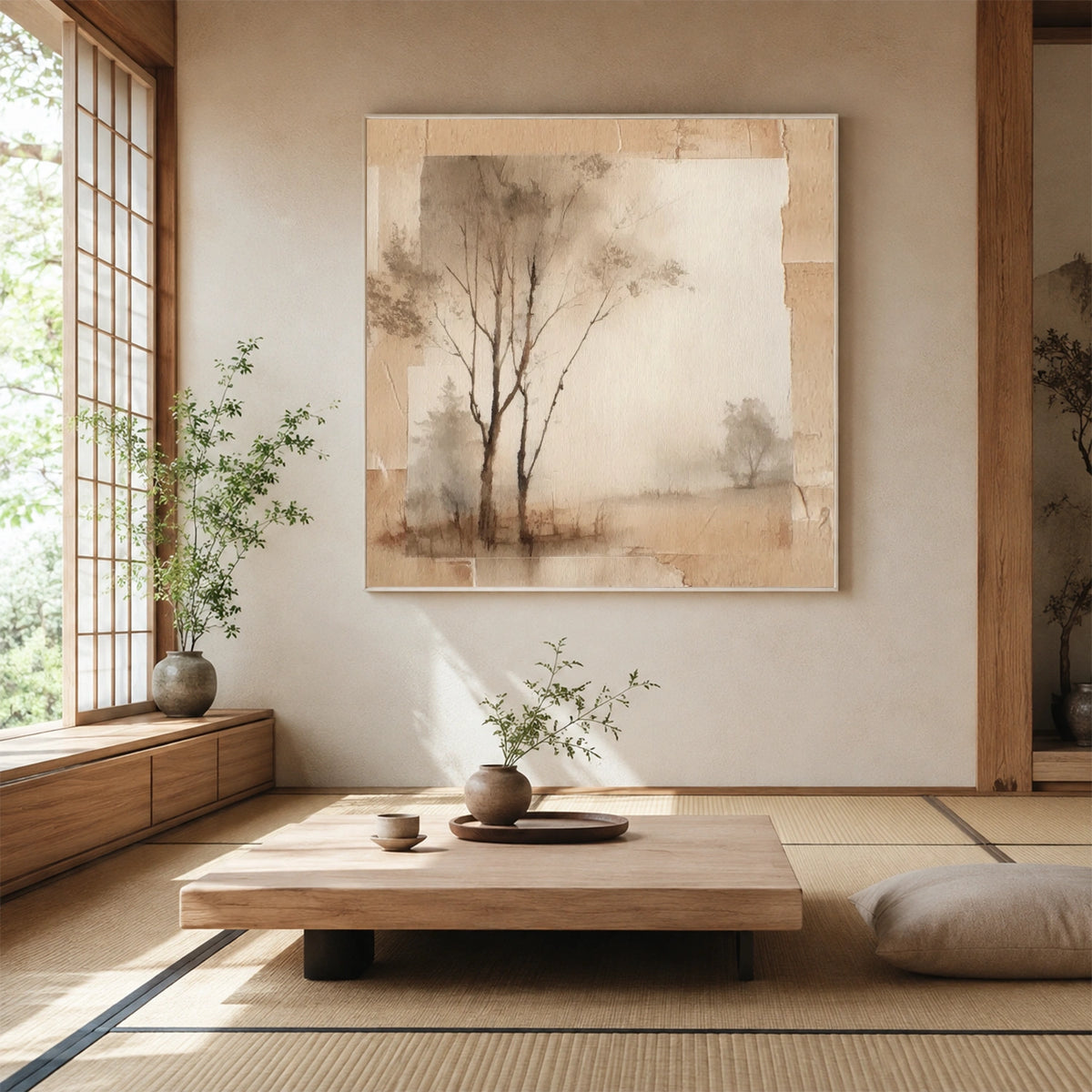 Flower & Tree Abstract Wall Art #SF067