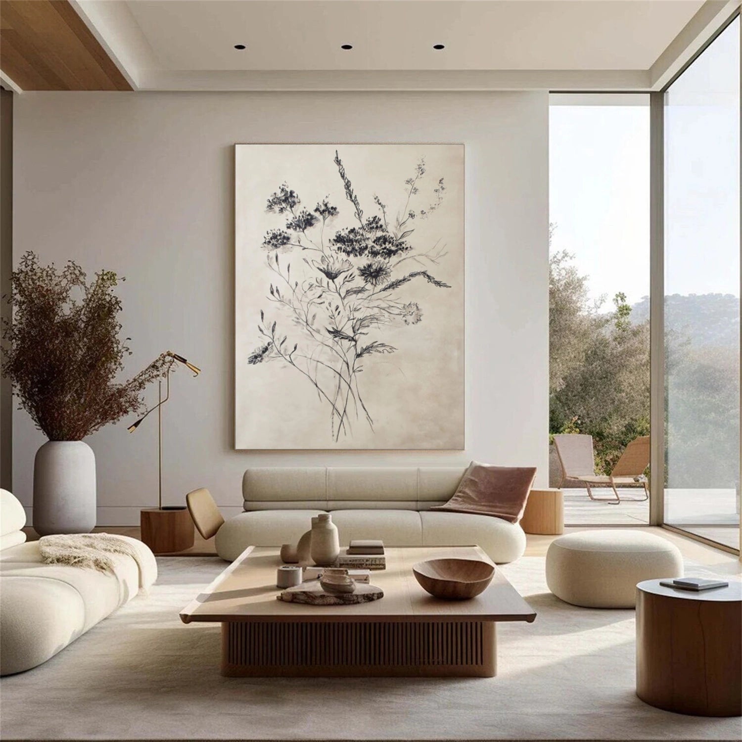 Flower & Tree Abstract Wall Art #SF055
