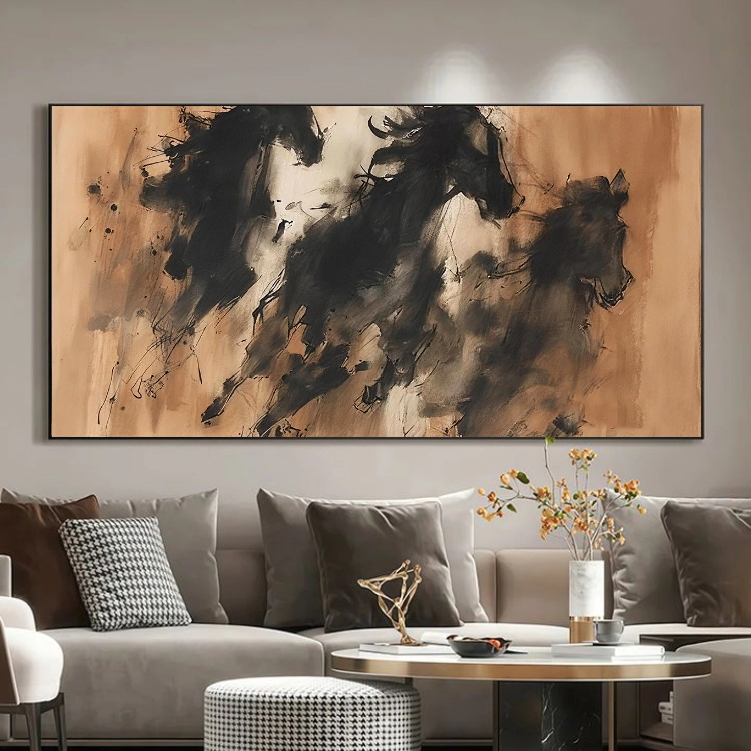 Abstract Horse Animal Wall Art #DL045