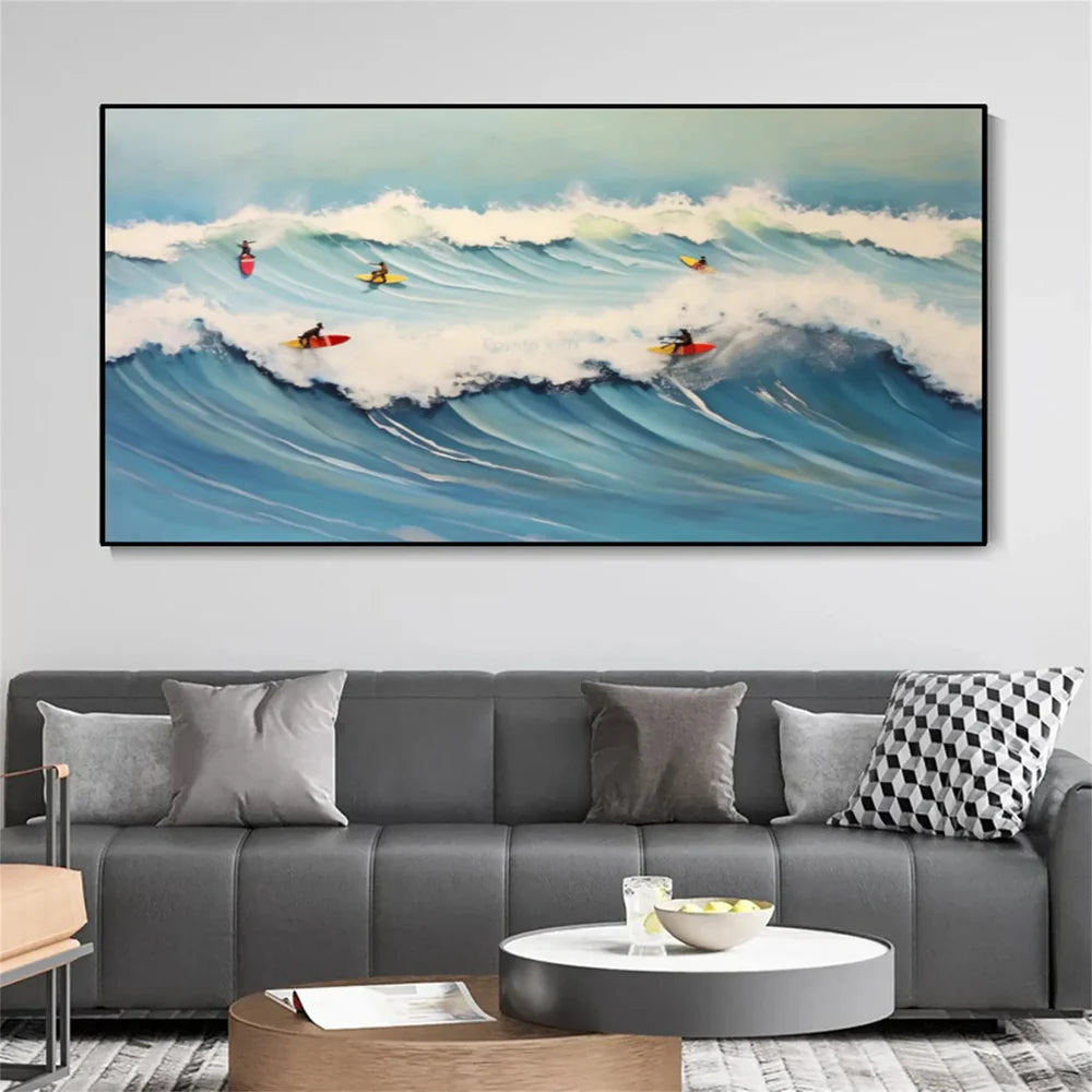 Surfing Sport Art Textured Canvas #PT025