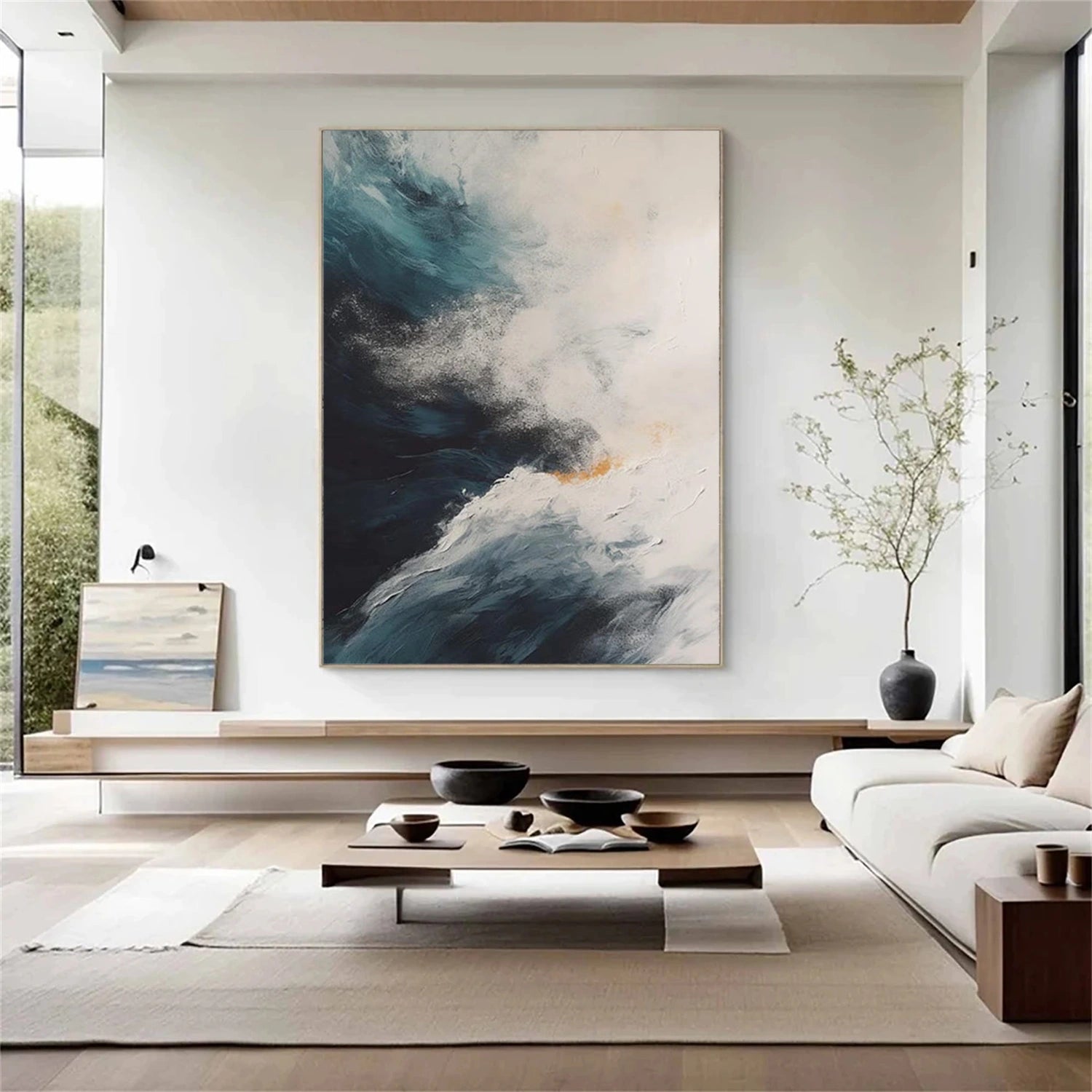Ocean & Sky Abstract Wall Art #MO105
