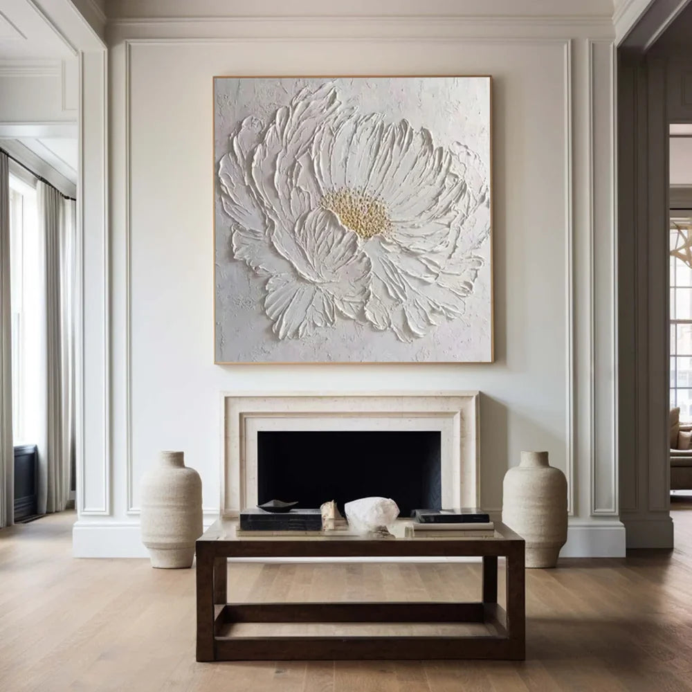 Flower & Tree Textured Abstract Wall Art #SF020