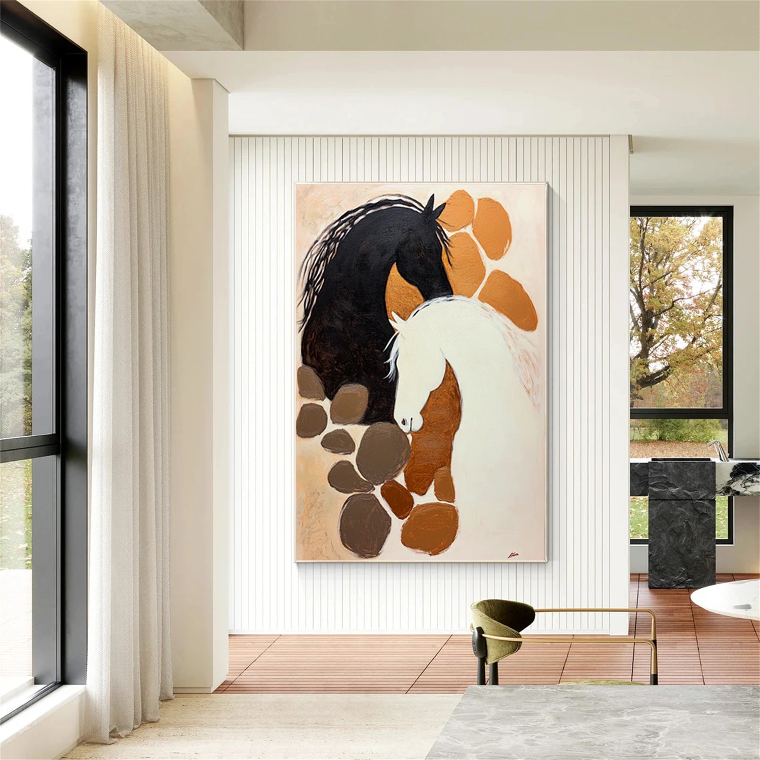Abstract Horse Animal Wall Art #DL056