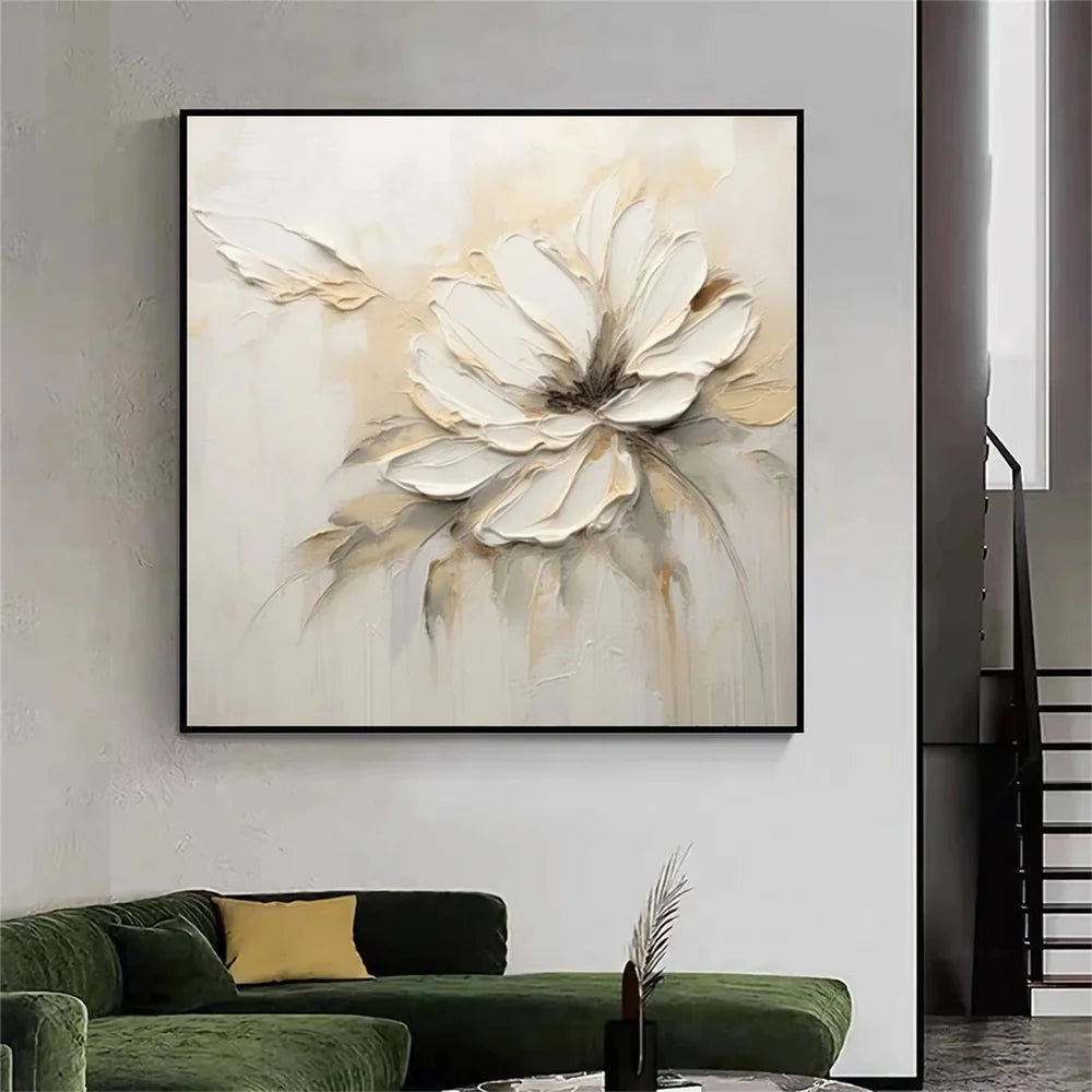 Flower & Tree Textured Abstract Wall Art #SF043