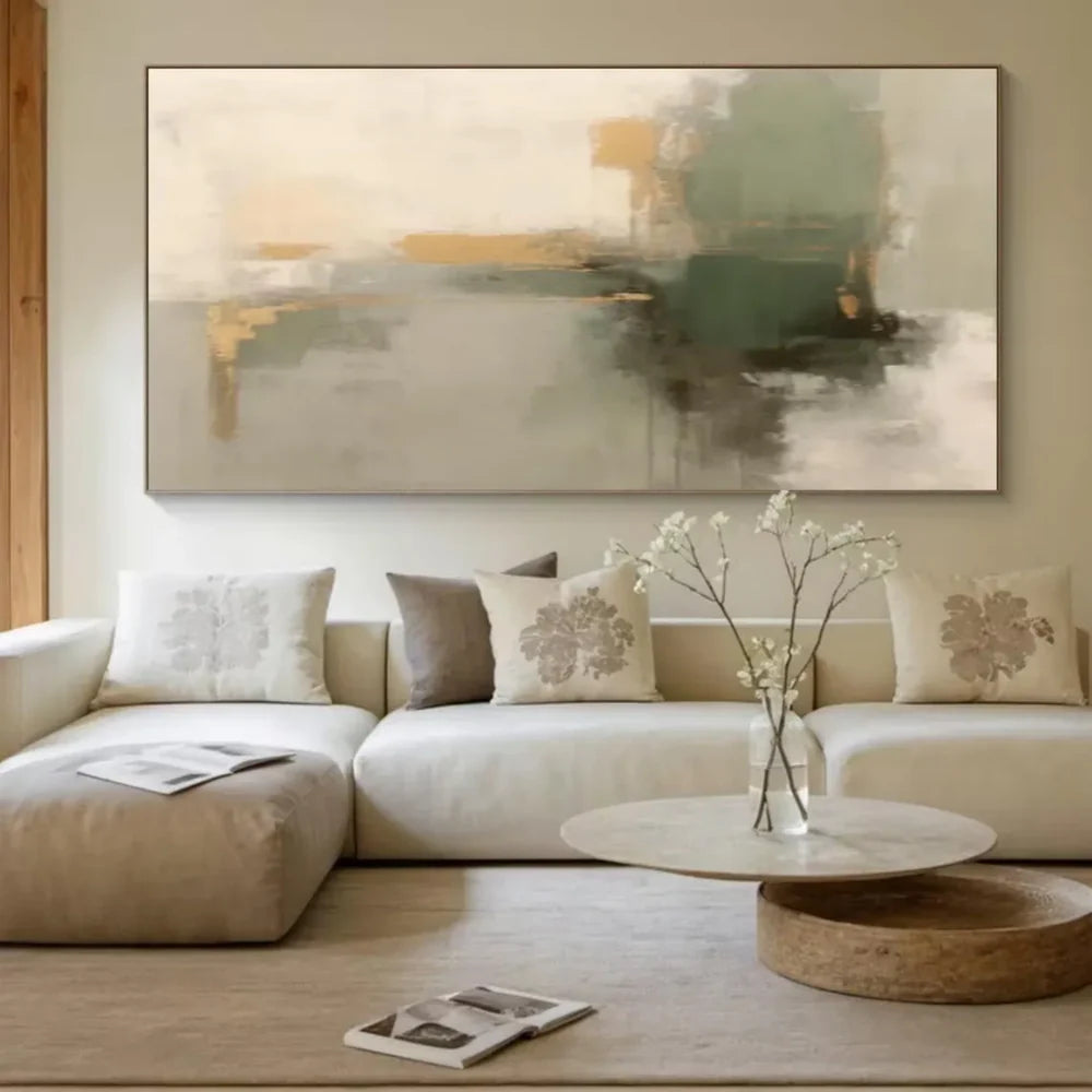 Green Abstract Wall Art  #AT127