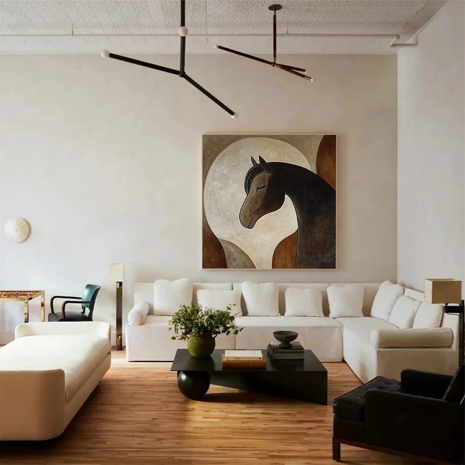 Abstract Horse Animal Wall Art #DL065