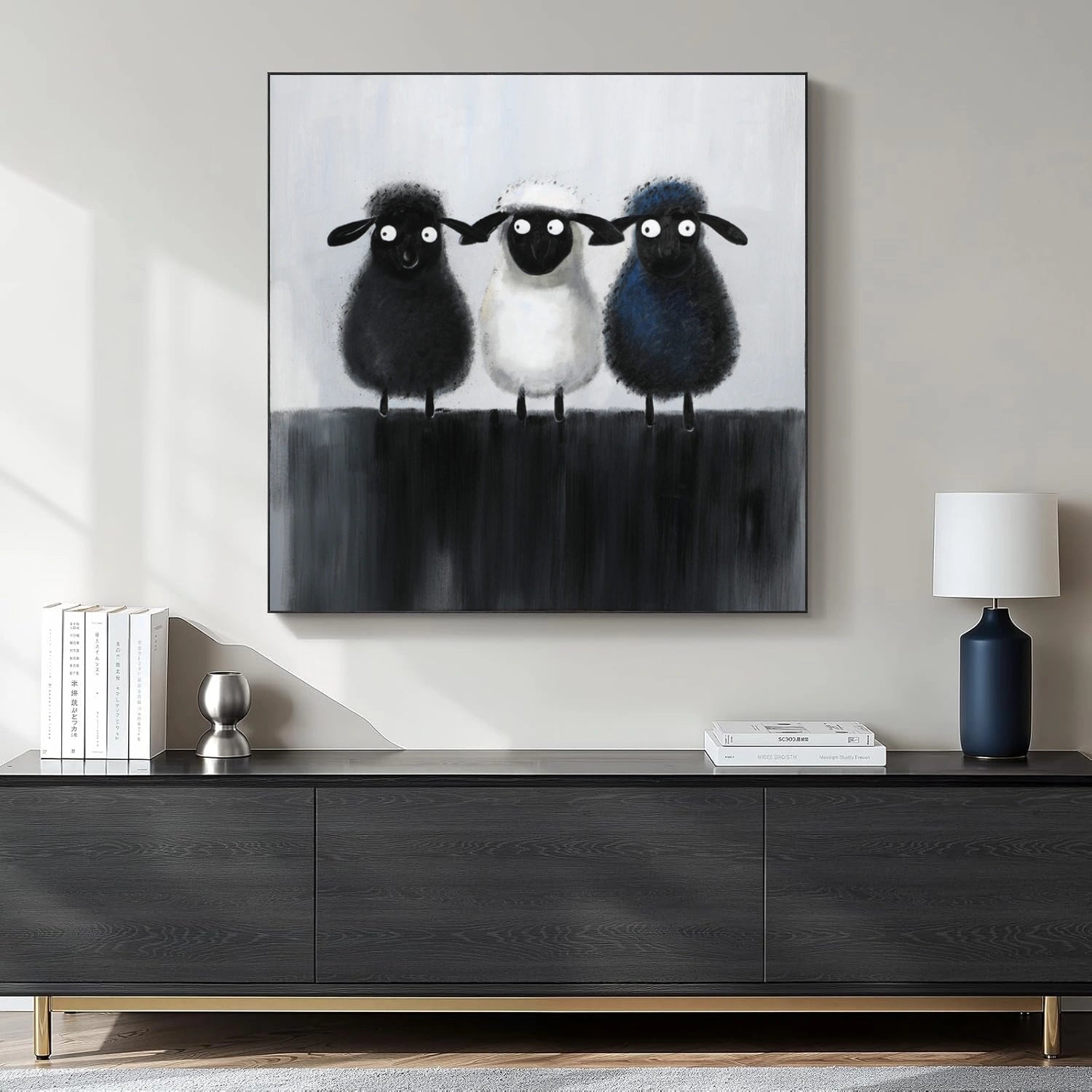Abstract Sheep Animal Wall Art #DL060
