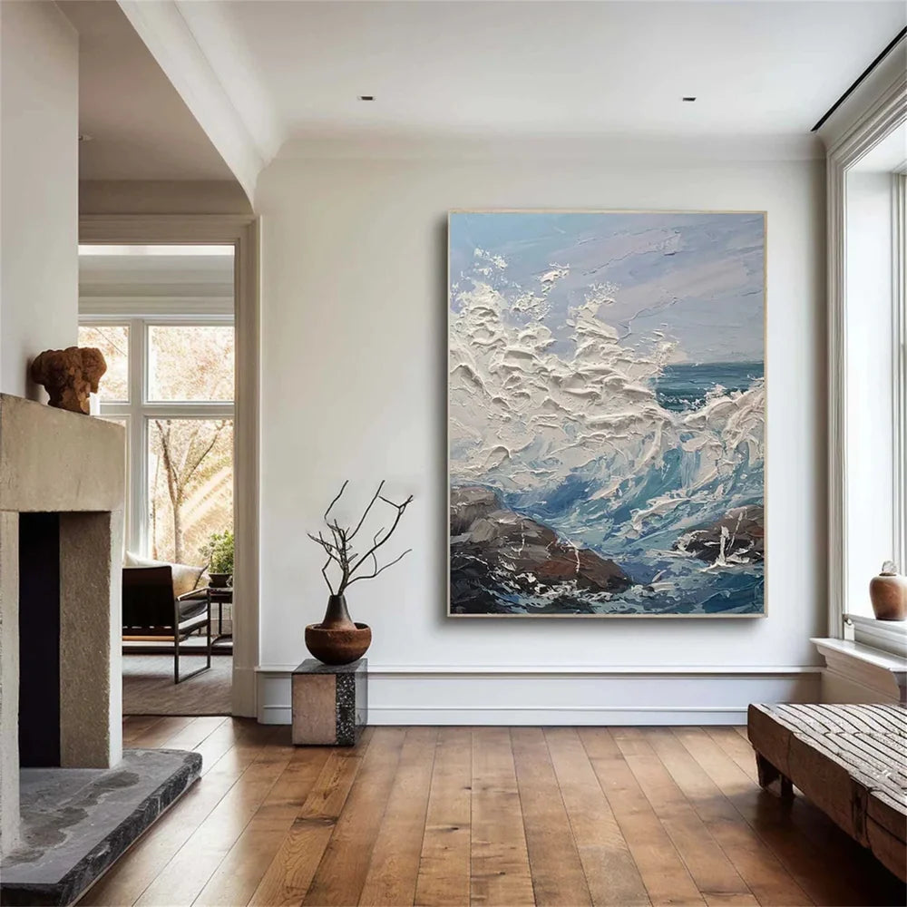 Ocean & Sky Textured Wall Art #MO013