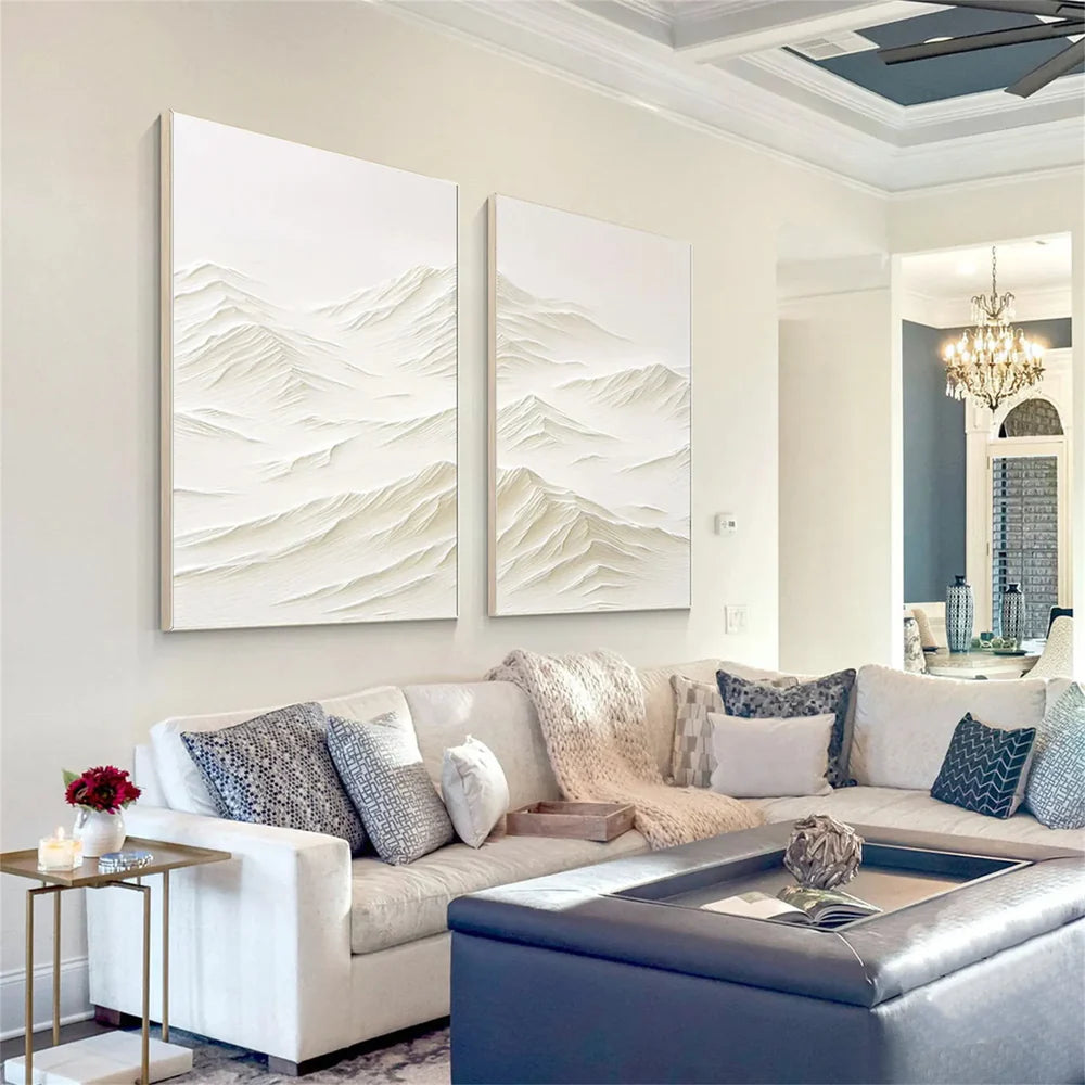 Mountain Textured Wall Art Set of 2 #MS008