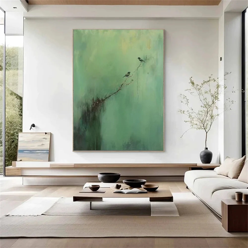 Green Abstract Wall Art  #AT100