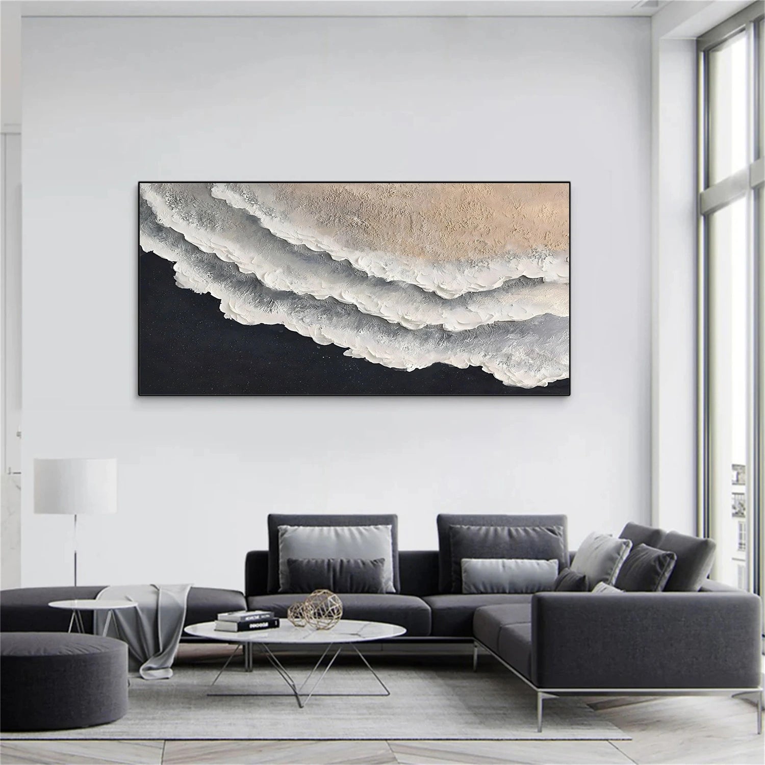 Ocean & Sky Textured Wall Art #MO099