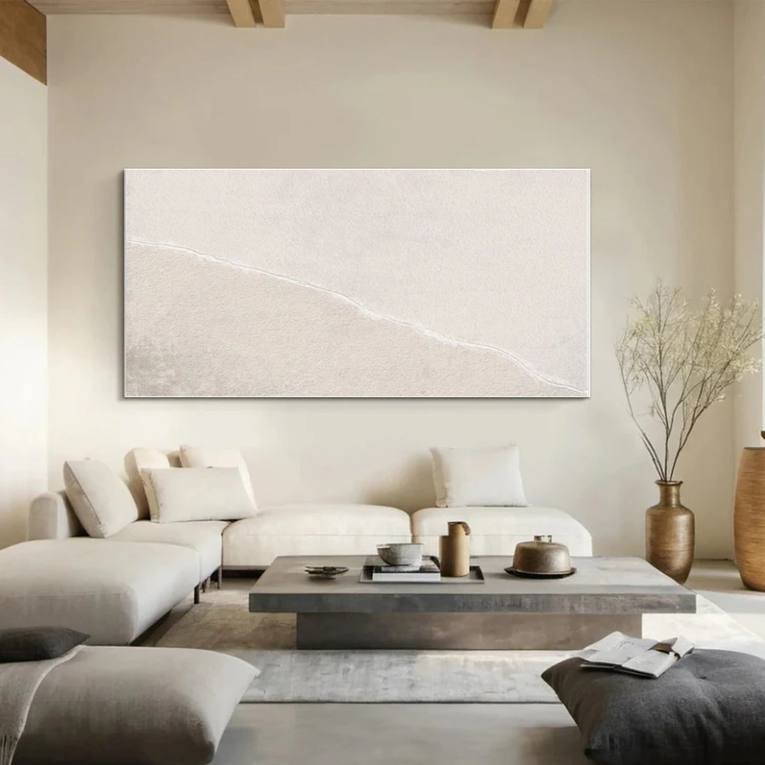 White Minimalist Wall Art #MT152