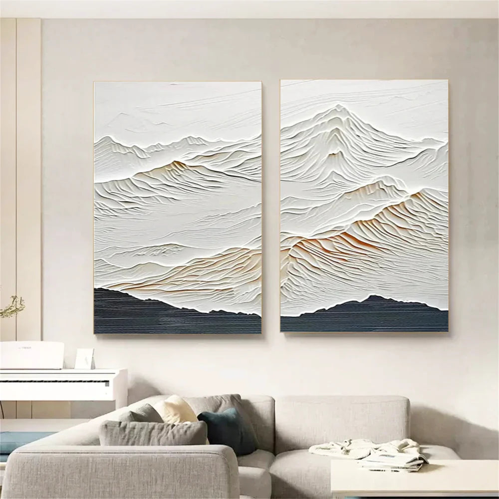 Mountain Textured Wall Art Set of 2 #MS006