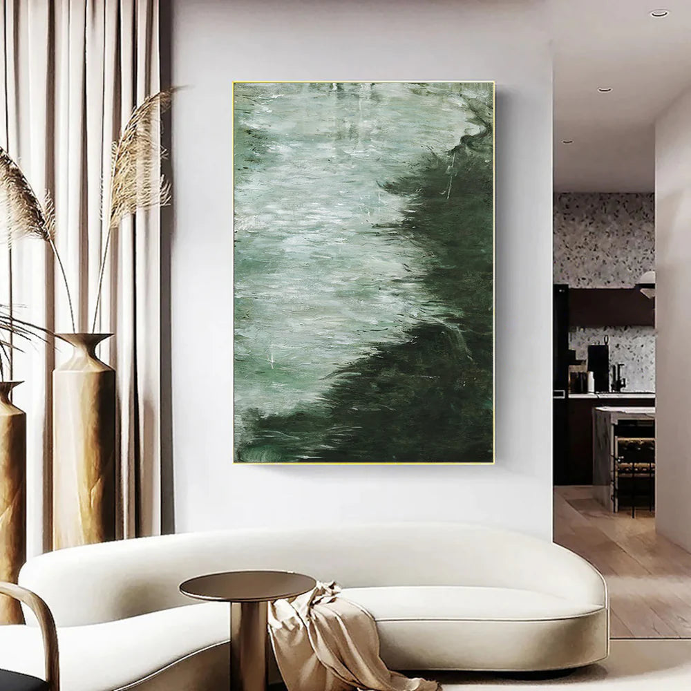 Green Abstract Wall Art  #AT067