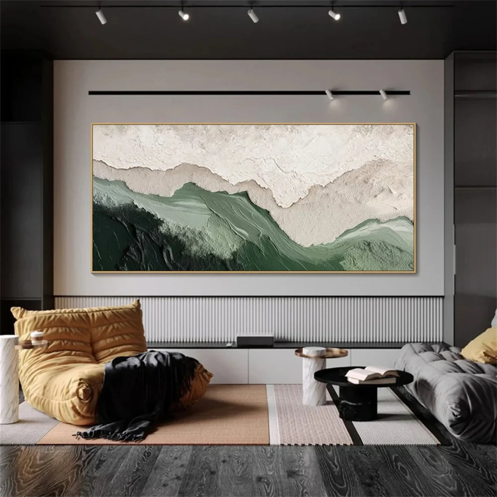 Green Abstract Texture Wall Art #AT031