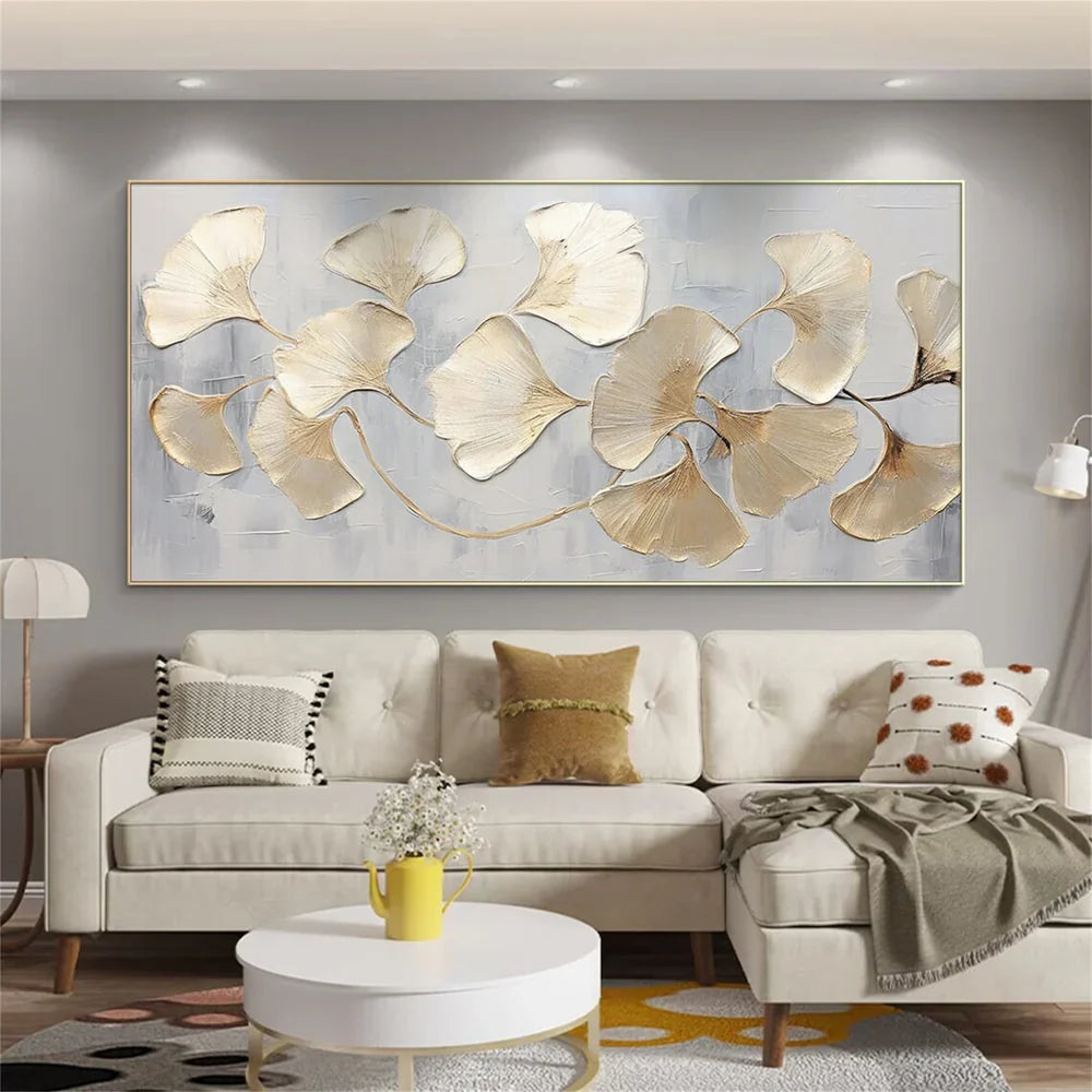 Flower & Tree Textured Abstract Wall Art #SF002