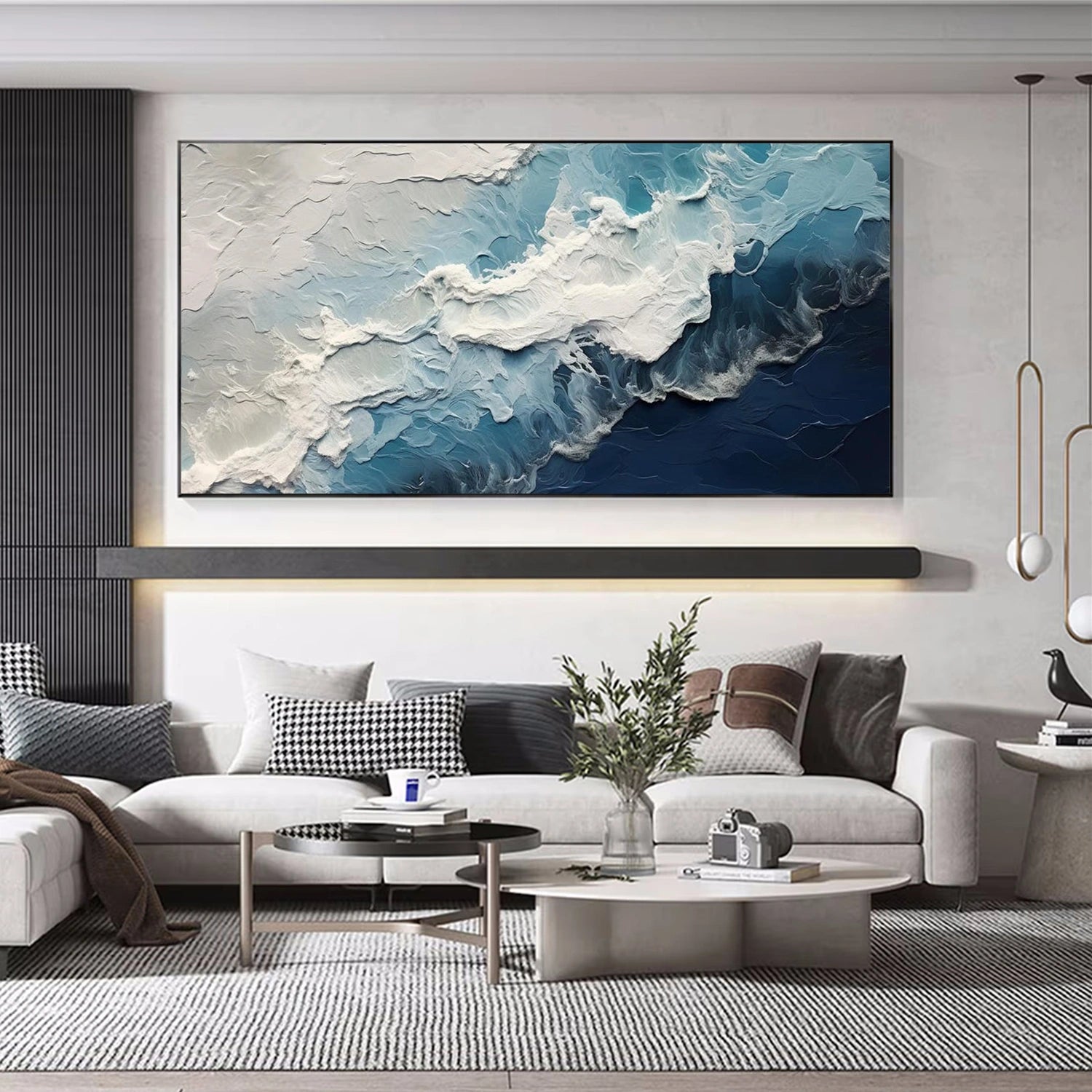 Ocean & Sky Textured Wall Art #MO102
