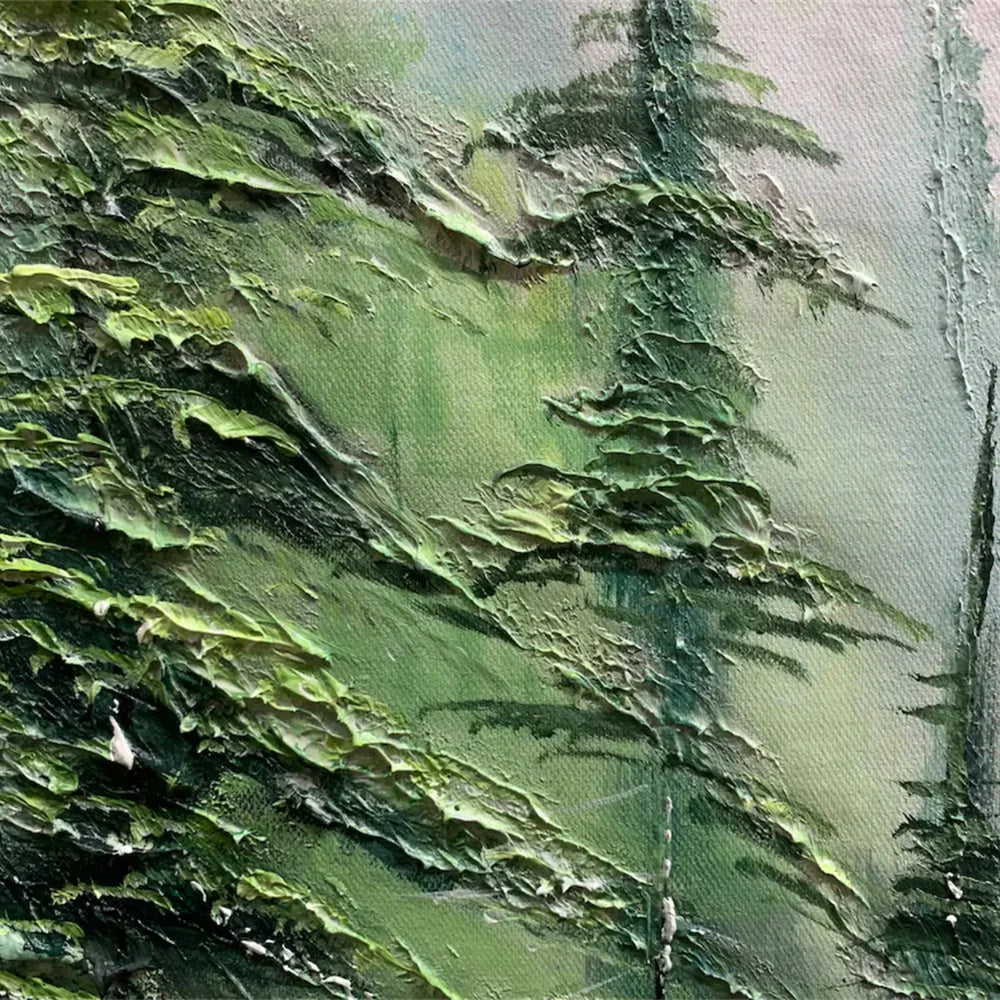 Flower & Tree Textured Abstract Wall Art #SF026