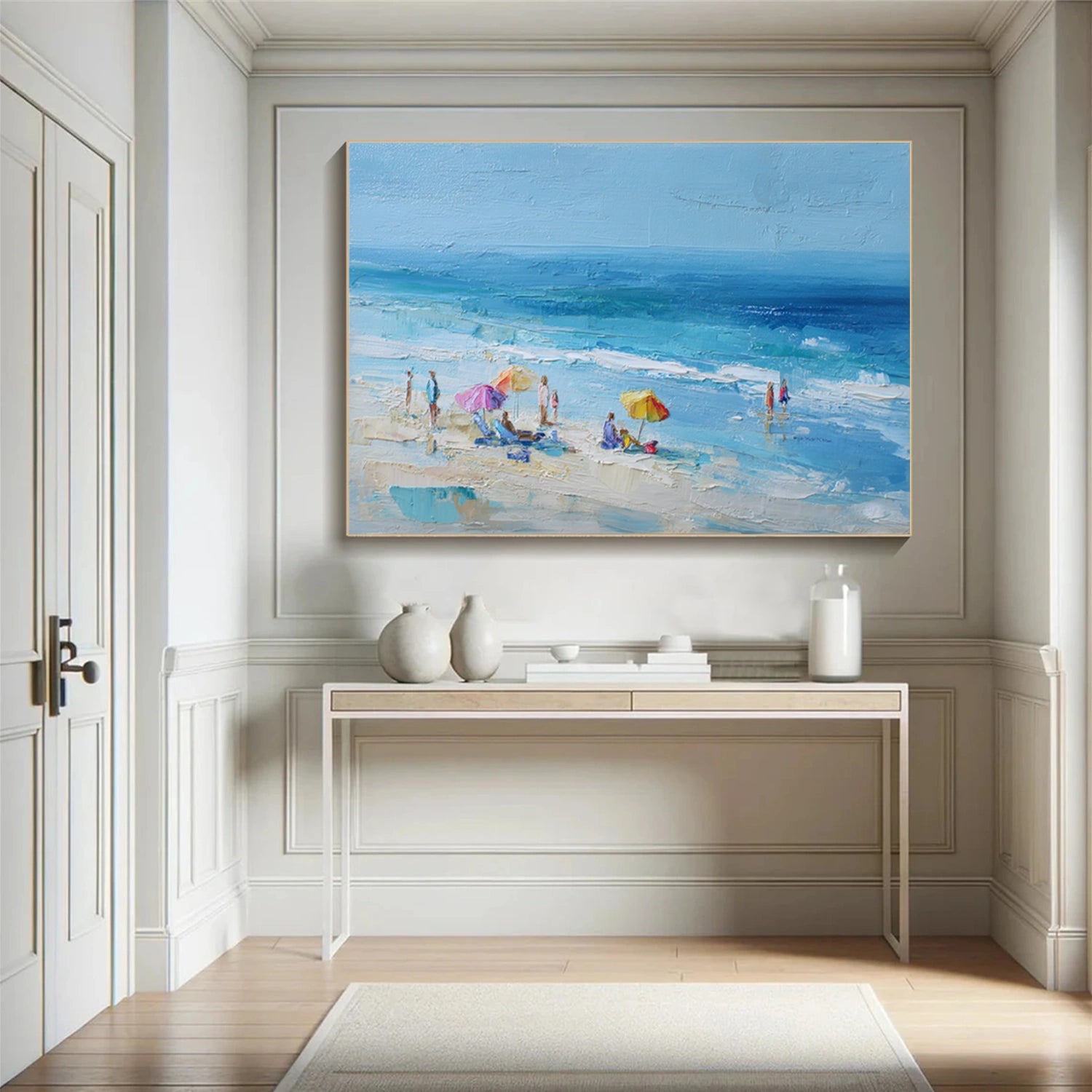 Ocean & Sky Abstract Wall Art #MO111