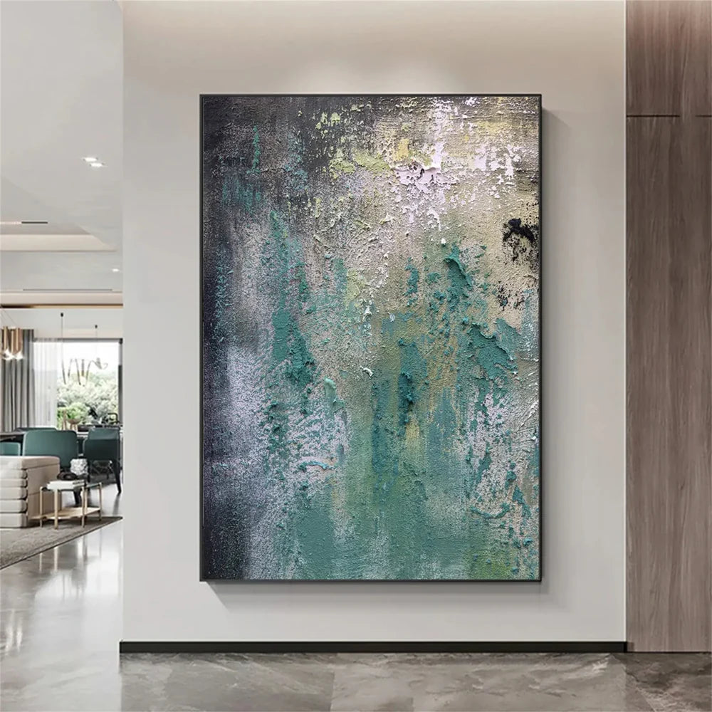 Green Abstract Texture Wall Art  #AT063