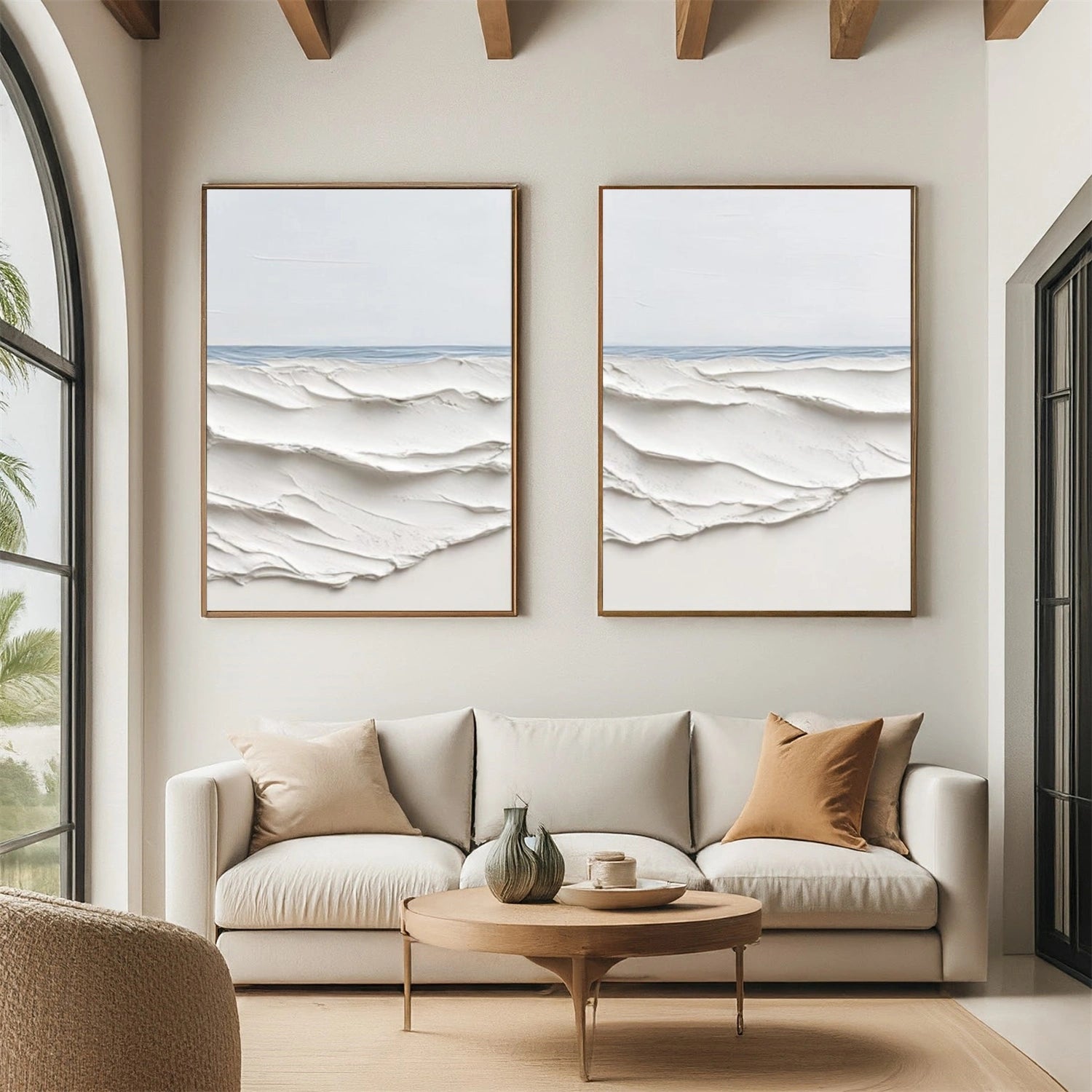Ocean & Sky Textured Wall Art Set of 2 #MO077