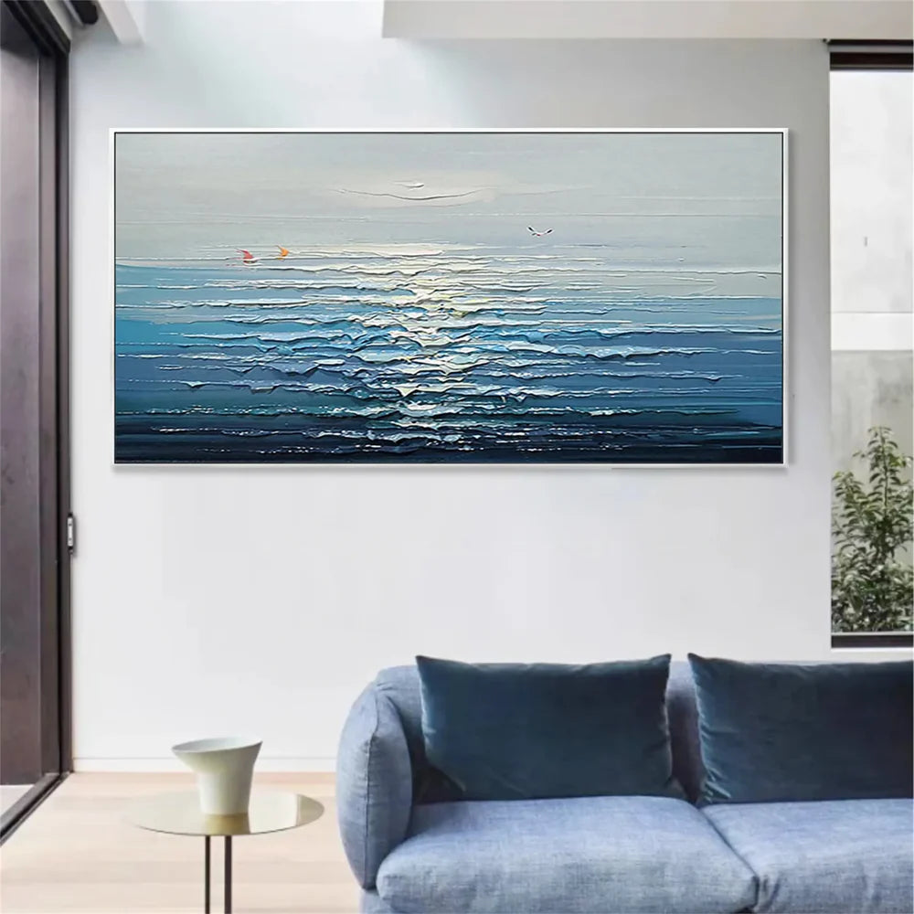 Ocean & Sky Textured Wall Art # MO044