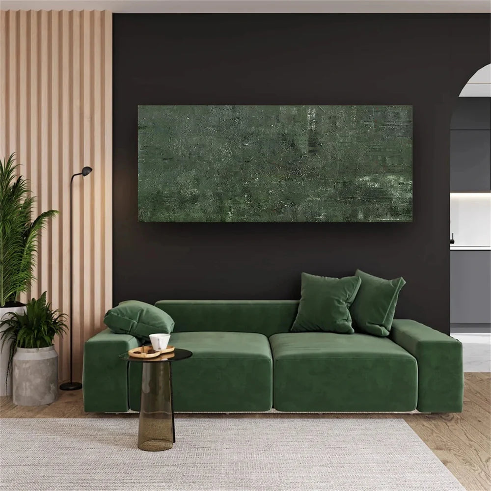 Green Abstract Wall Art #AT068