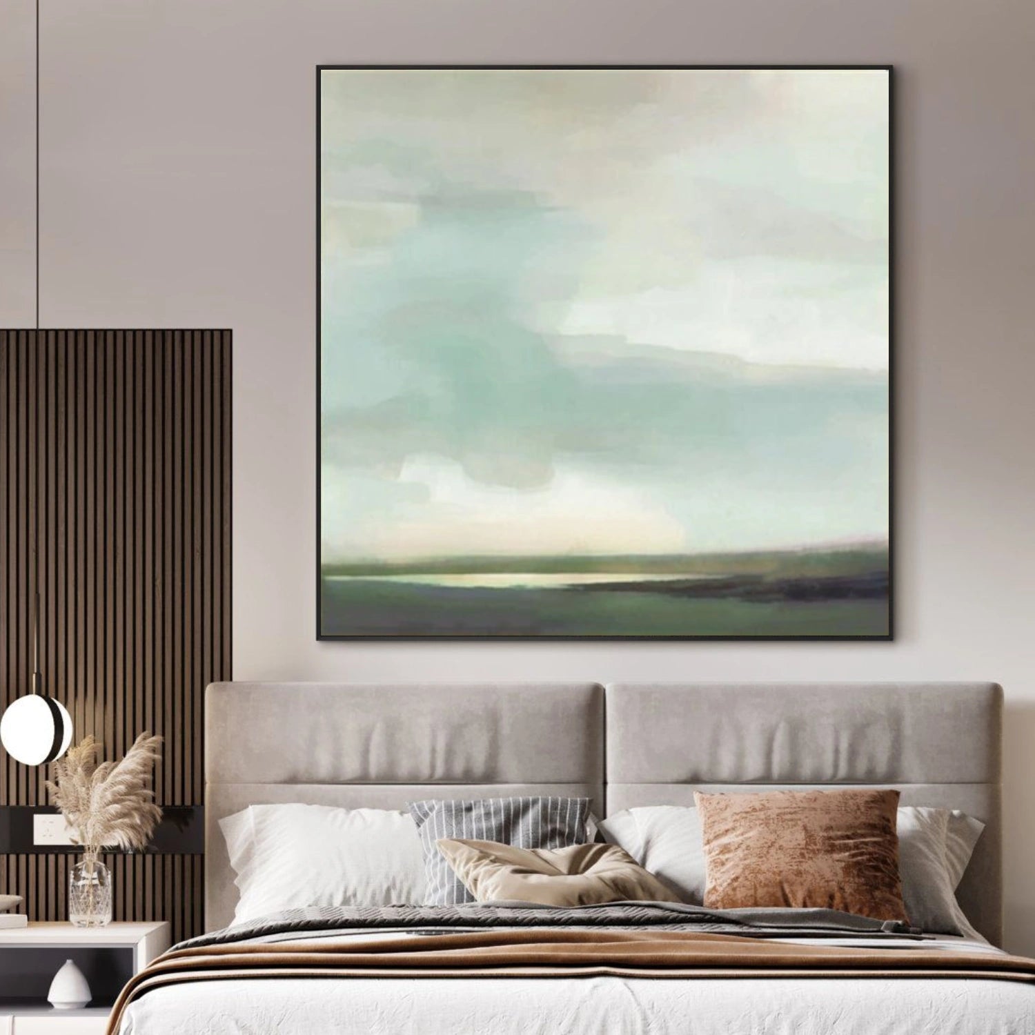 Green Abstract Wall Art #AT130