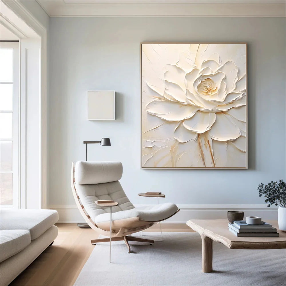 Flower & Tree Textured Abstract Wall Art #SF007