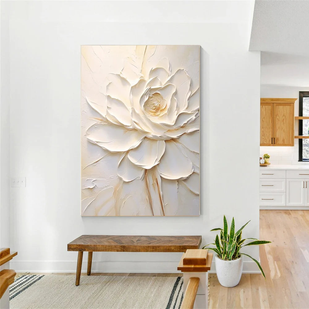 Flower & Tree Textured Abstract Wall Art #SF007