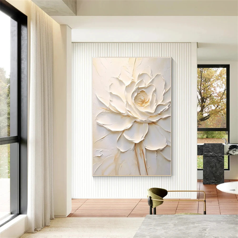 Flower & Tree Textured Abstract Wall Art #SF007