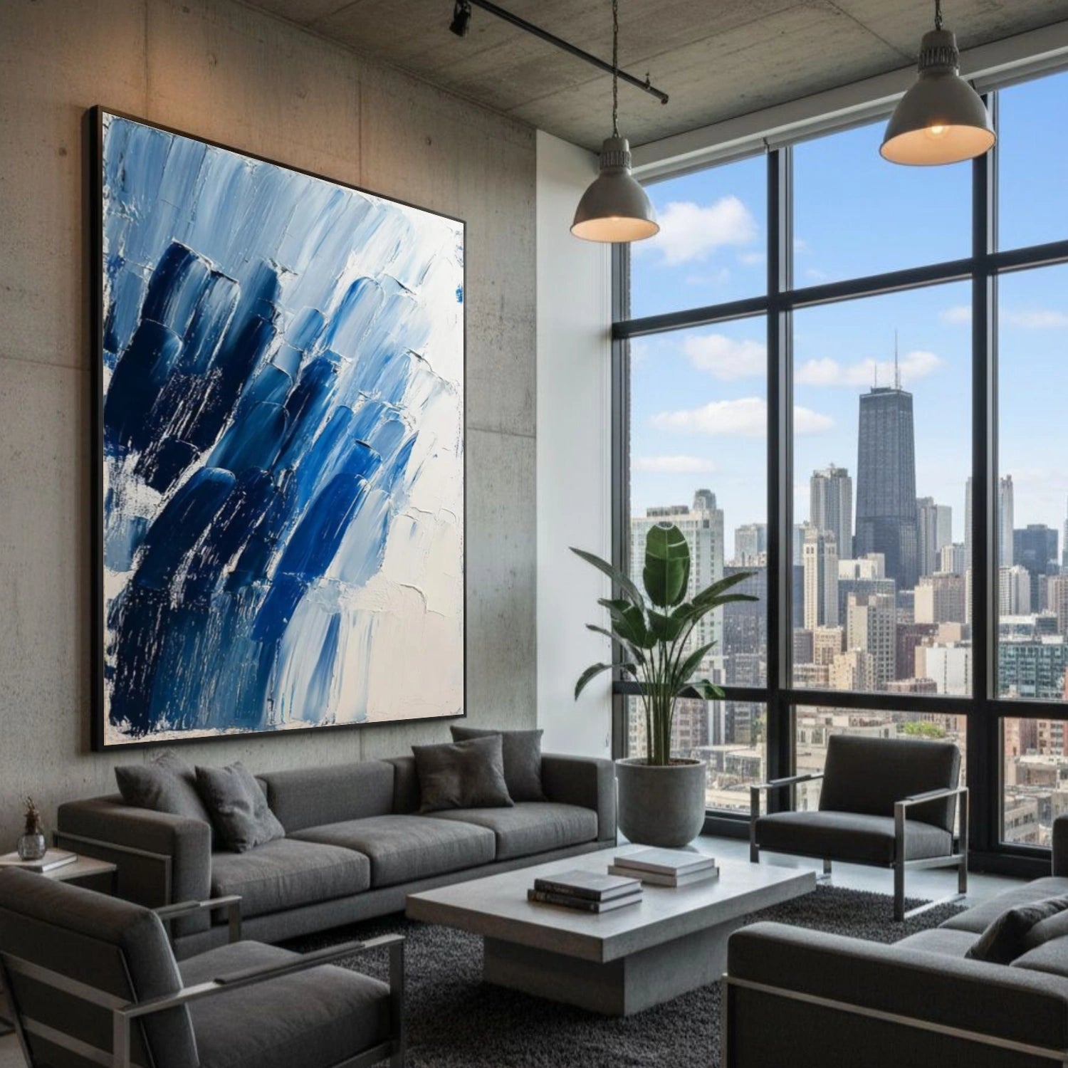 Abstract Textured Wall Art #AT142