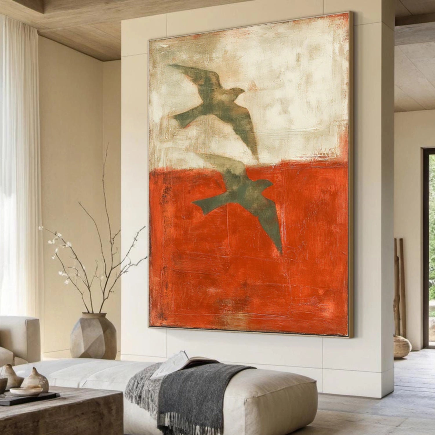Abstract Bird Animal Wall Art #DL055