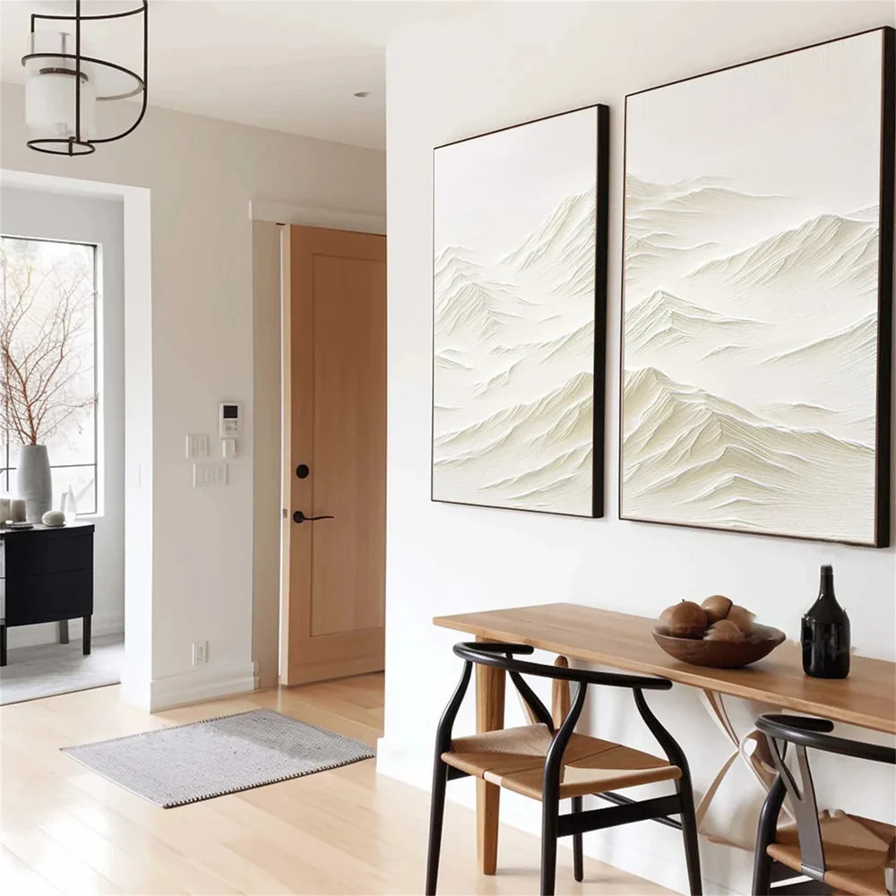 Mountain Textured Wall Art Set of 2 #MS008