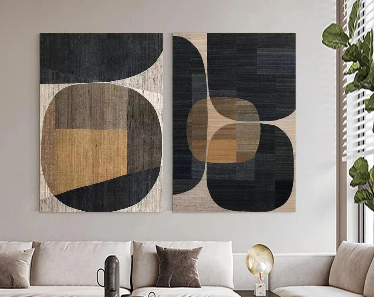 Wabi Sabi Textured Wall Art Set of 2 #WT008