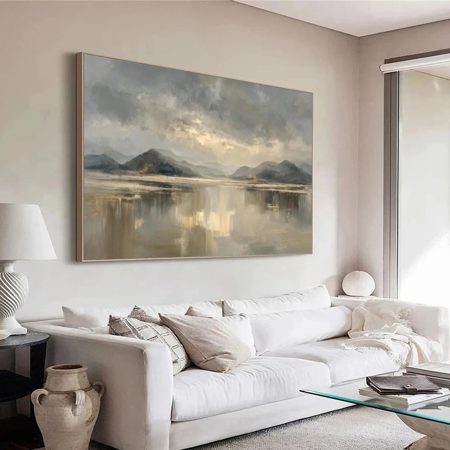 Ocean & Sky Abstract Wall Art #MO082