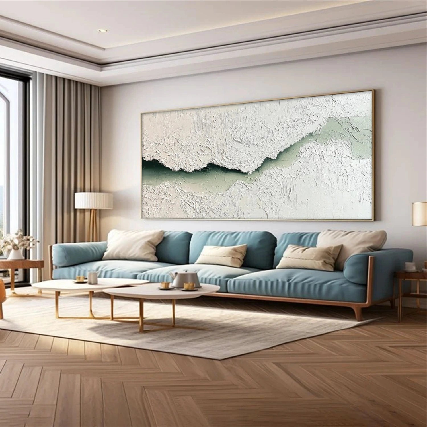 Ocean & Sky Textured Wall Art #MO080