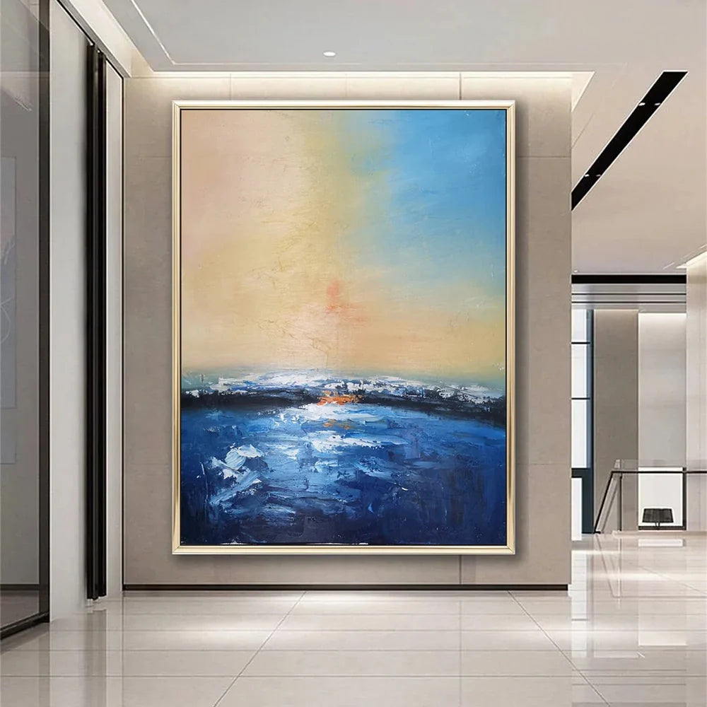 Ocean & Sky Abstract Wall Art #MO022