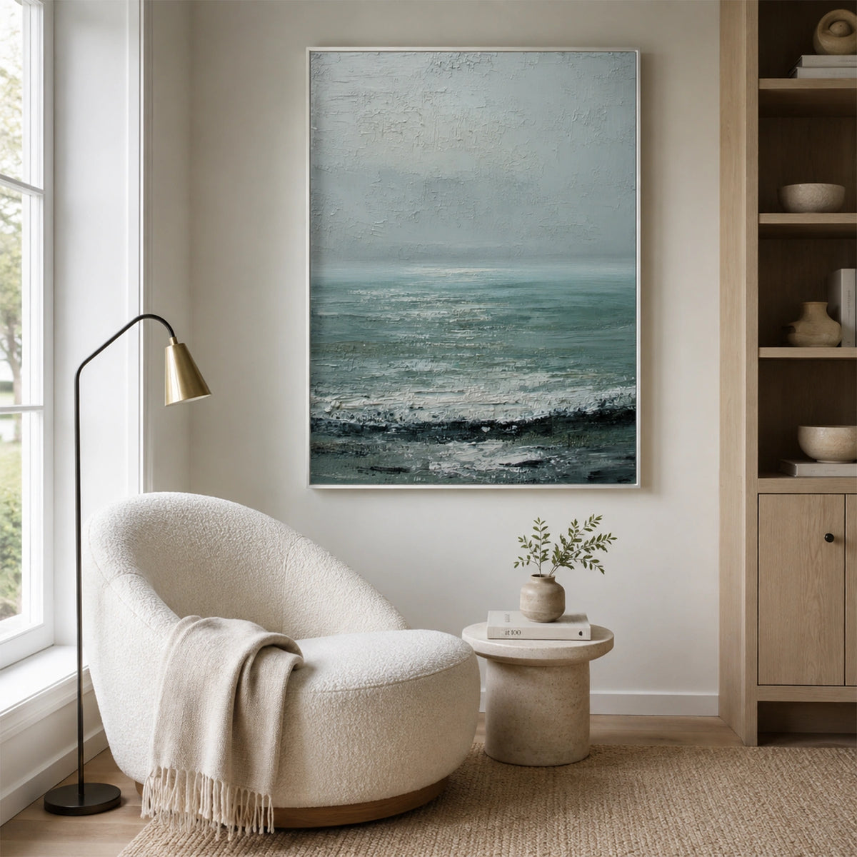 Ocean & Sky Abstract Wall Art #MO119