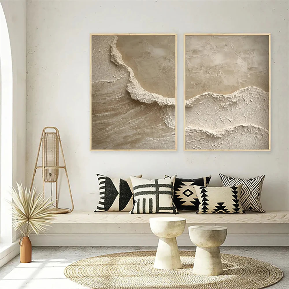 Ocean & Sky Textured Wall Art Set of 2 #MO010