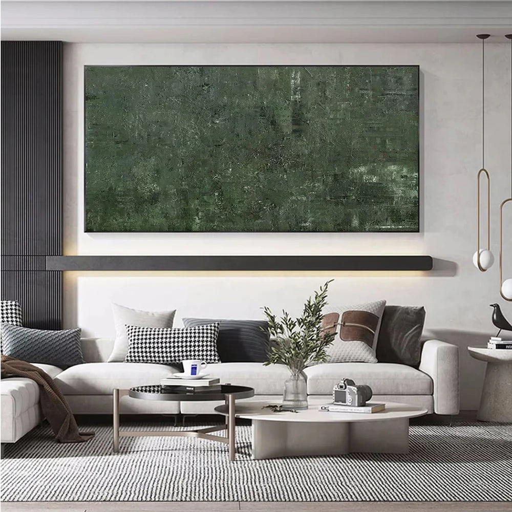 Green Abstract Wall Art #AT068