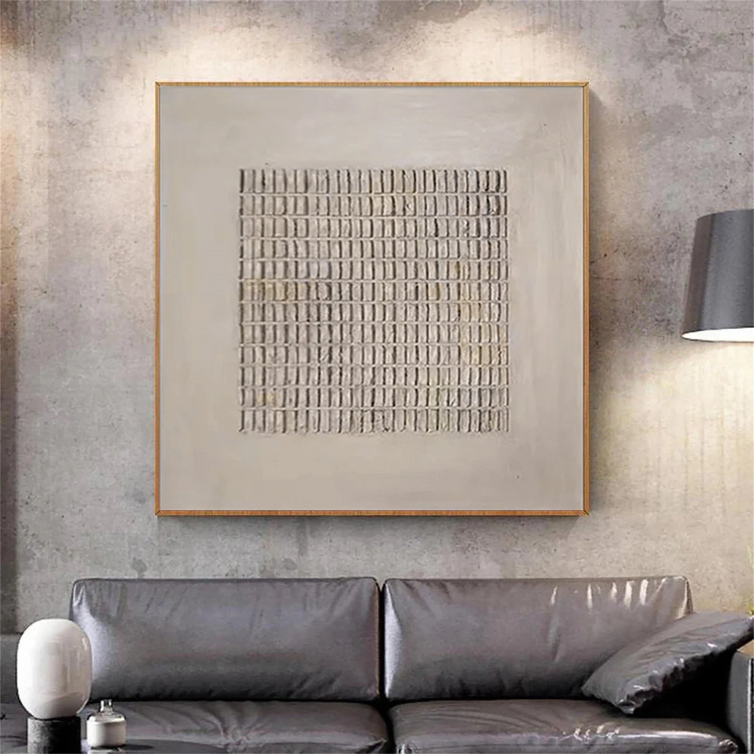 Beige and Brown Abstract Texture Wall Art  #AT045