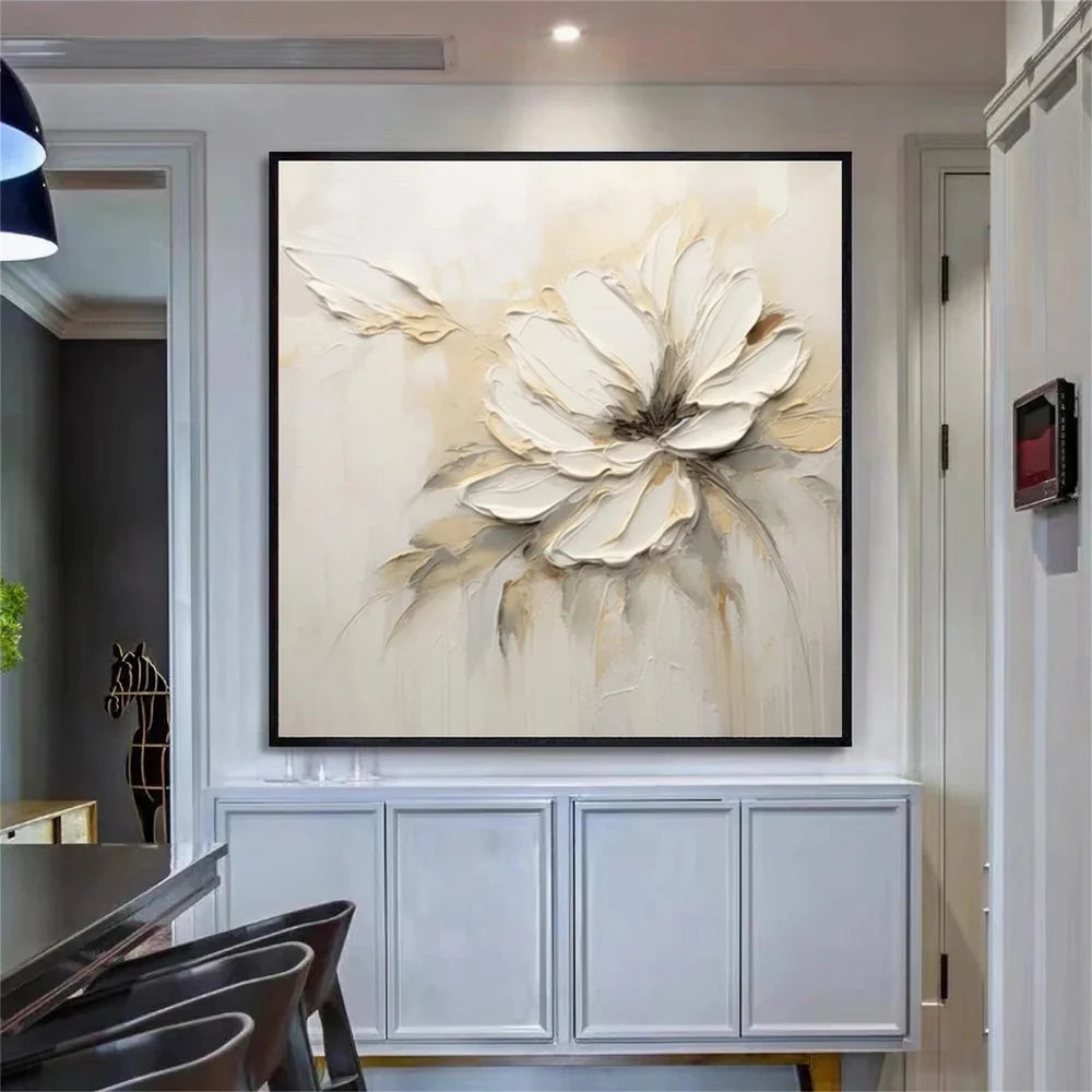 Flower & Tree Textured Abstract Wall Art #SF043