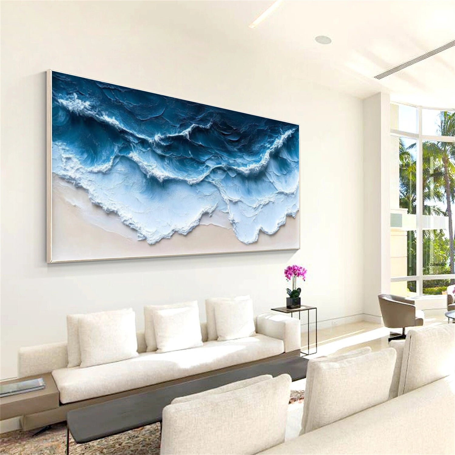 Ocean & Sky Textured Wall Art #MO081