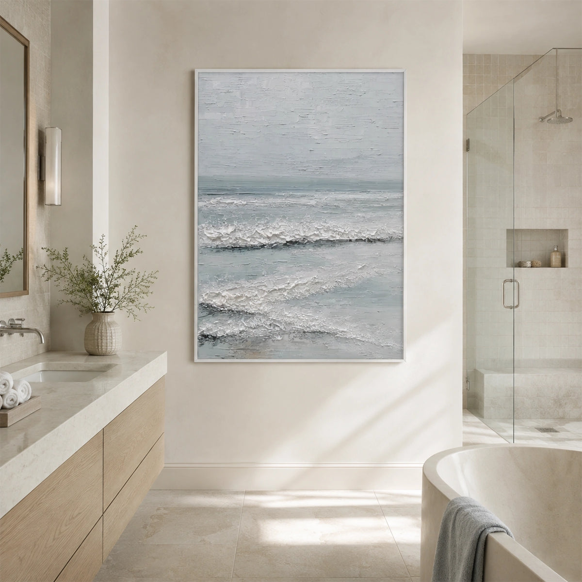 Ocean & Sky Textured Wall Art #MO117