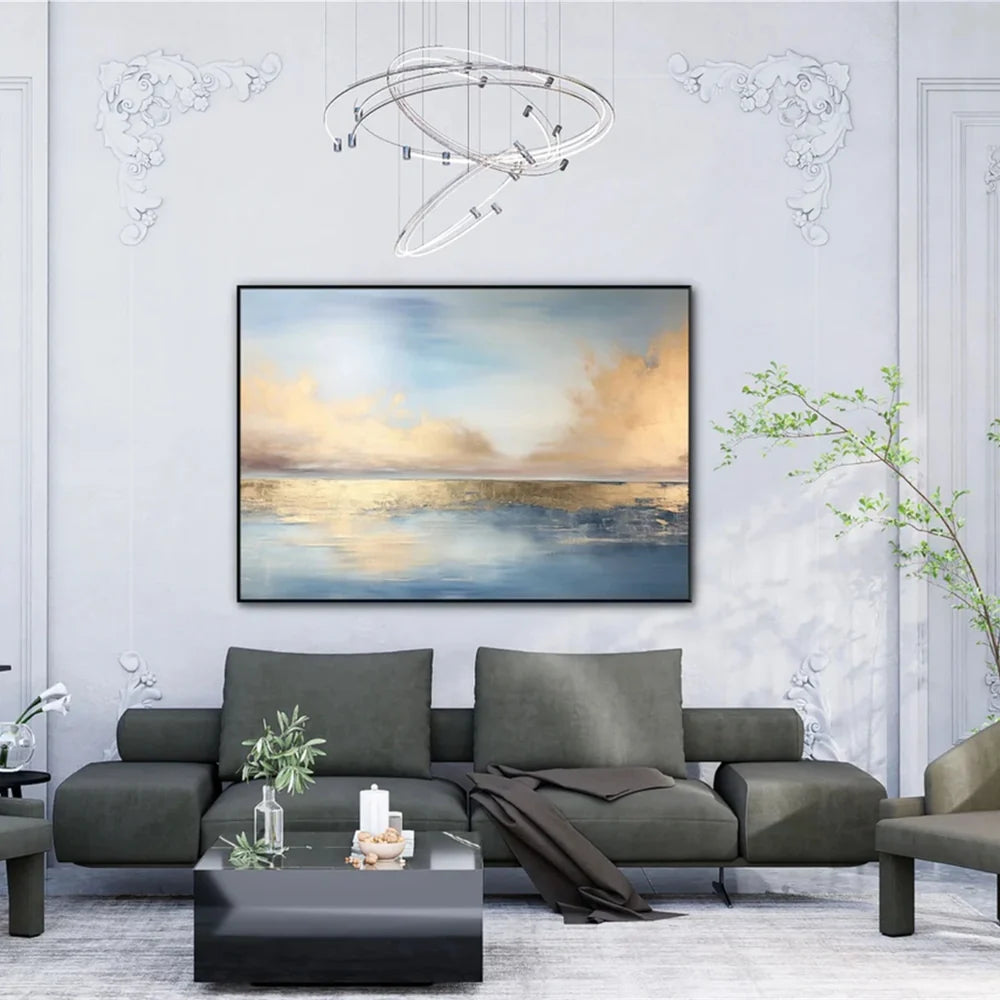 Ocean & Sky Abstract Wall Art # MO018